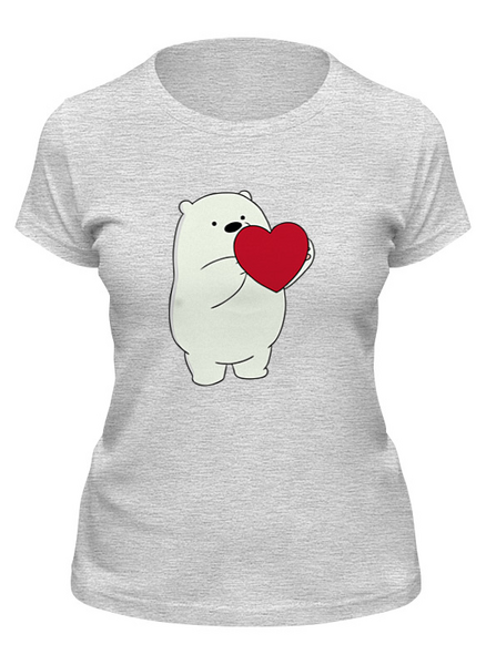 Заказать женскую футболку в Москве. Футболка классическая Ice Bear от cherdantcev - готовые дизайны и нанесение принтов.