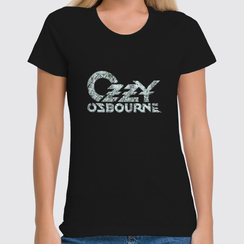 Заказать женскую футболку в Москве. Футболка классическая Ozzy Osbourne от Leichenwagen - готовые дизайны и нанесение принтов.