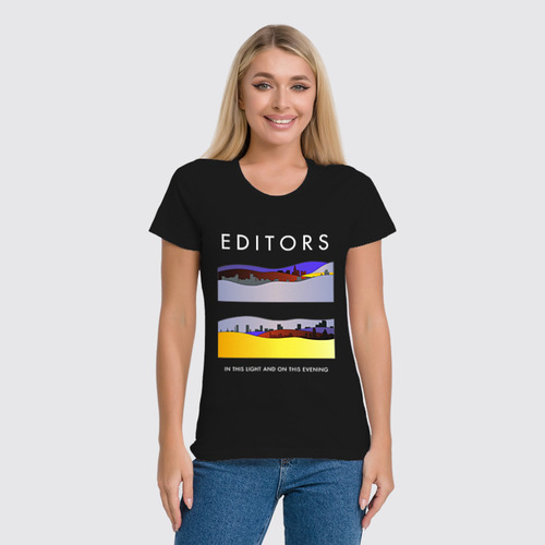 Заказать женскую футболку в Москве. Футболка классическая Editors от geekbox - готовые дизайны и нанесение принтов.