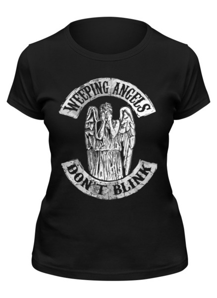 Заказать женскую футболку в Москве. Футболка классическая Weeping Angels от skynatural - готовые дизайны и нанесение принтов.