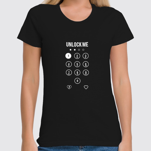 Заказать женскую футболку в Москве. Футболка классическая Unlock Me! от kolmakov.andrey@gmail.com - готовые дизайны и нанесение принтов.