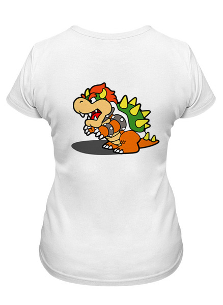 Заказать женскую футболку в Москве. Футболка классическая Super Mario Bros. от game-fan - готовые дизайны и нанесение принтов.