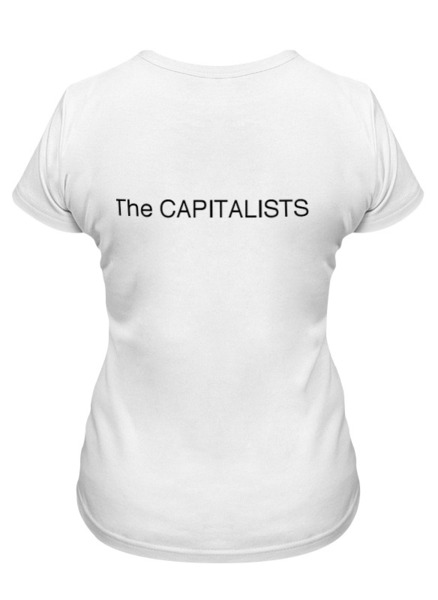 Заказать женскую футболку в Москве. Футболка классическая Капиталист от nomadrnd@yandex.ru - готовые дизайны и нанесение принтов.