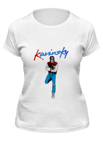 Заказать женскую футболку в Москве. Футболка классическая Kavinsky от mickeylangelololo@gmail.com - готовые дизайны и нанесение принтов.