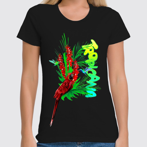 Заказать женскую футболку в Москве. Футболка классическая Tropicana. от Zorgo-Art  - готовые дизайны и нанесение принтов.