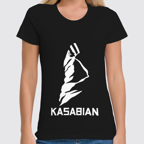 Заказать женскую футболку в Москве. Футболка классическая Kasabian от Easy-store - готовые дизайны и нанесение принтов.