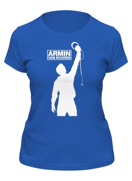 Заказать женскую футболку в Москве. Футболка классическая Armin Van Buuren от dmpdesign@inbox.ru - готовые дизайны и нанесение принтов.
