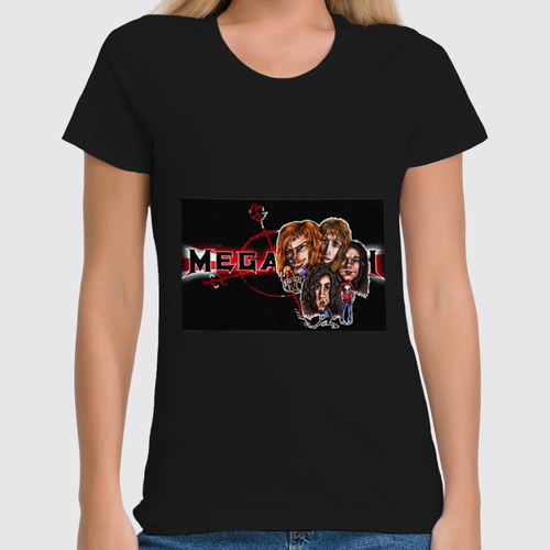 Заказать женскую футболку в Москве. Футболка классическая Megadeth от Fedor - готовые дизайны и нанесение принтов.