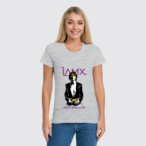 Заказать женскую футболку в Москве. Футболка классическая IAMX / Kiss And Swallow от OEX design - готовые дизайны и нанесение принтов.