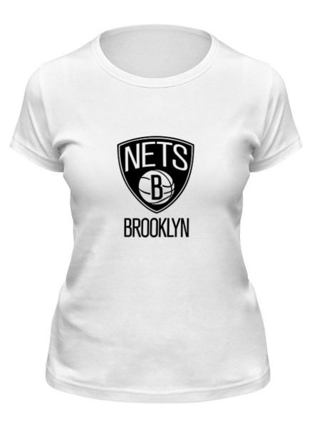 Заказать женскую футболку в Москве. Футболка классическая Brooklyn Nets от BURNSHIRTS - готовые дизайны и нанесение принтов.