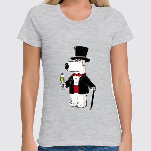 Заказать женскую футболку в Москве. Футболка классическая Brain Griffin от T-shirt print  - готовые дизайны и нанесение принтов.