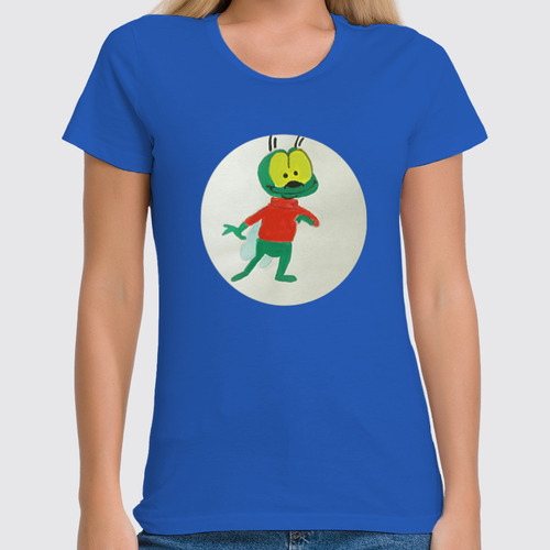 Заказать женскую футболку в Москве. Футболка классическая Добрая муха от mrs-snit@yandex.ru - готовые дизайны и нанесение принтов.