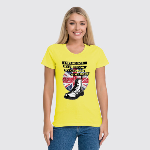 Заказать женскую футболку в Москве. Футболка классическая Dr. Martens от OEX design - готовые дизайны и нанесение принтов.