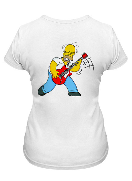 Заказать женскую футболку в Москве. Футболка классическая Homer от Vladec11 - готовые дизайны и нанесение принтов.