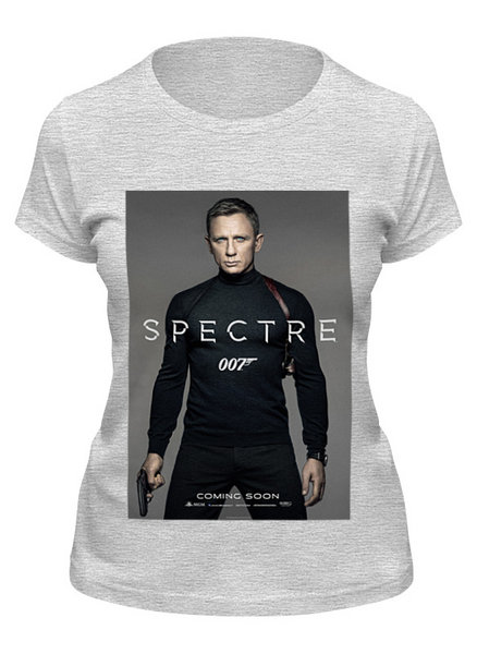 Заказать женскую футболку в Москве. Футболка классическая Bond 007 / Spectre от KinoArt - готовые дизайны и нанесение принтов.