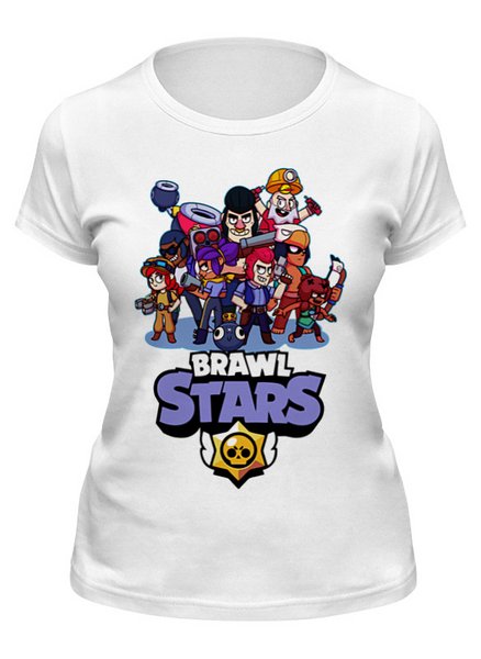 Заказать женскую футболку в Москве. Футболка классическая Brawl Stars от vista12761@rambler.ru - готовые дизайны и нанесение принтов.