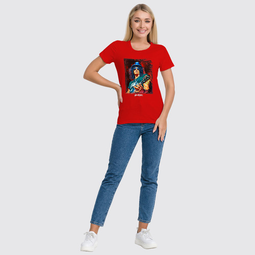 Заказать женскую футболку в Москве. Футболка классическая SLASH (Guns'n'Roses) от balden - готовые дизайны и нанесение принтов.