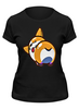 Заказать женскую футболку в Москве. Футболка классическая Корги  от T-shirt print  - готовые дизайны и нанесение принтов.
