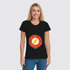 Заказать женскую футболку в Москве. Футболка классическая The Flash от printik - готовые дизайны и нанесение принтов.