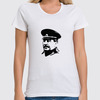 Заказать женскую футболку в Москве. Футболка классическая Сталин от THE_NISE  - готовые дизайны и нанесение принтов.