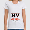 Заказать женскую футболку в Москве. Футболка классическая Hill Valley High School'85 от Nikita Nelyubin - готовые дизайны и нанесение принтов.