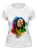 Заказать женскую футболку в Москве. Футболка классическая Bob Marley от print_not_dead - готовые дизайны и нанесение принтов.