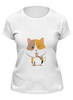 Заказать женскую футболку в Москве. Футболка классическая Котёнок от Amerikanka - готовые дизайны и нанесение принтов.