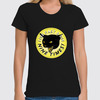Заказать женскую футболку в Москве. Футболка классическая Чёрная кошка  от T-shirt print  - готовые дизайны и нанесение принтов.