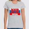 Заказать женскую футболку в Москве. Футболка классическая KGB - Russia от Leichenwagen - готовые дизайны и нанесение принтов.