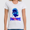 Заказать женскую футболку в Москве. Футболка классическая Fortnite от  PRO_DESIGN - готовые дизайны и нанесение принтов.