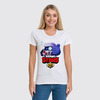 Заказать женскую футболку в Москве. Футболка классическая Brawl Stars 8-BIT от weeert - готовые дизайны и нанесение принтов.