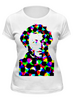 Заказать женскую футболку в Москве. Футболка классическая Пушкин от d_ari.design@mail.ru - готовые дизайны и нанесение принтов.