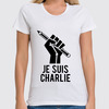 Заказать женскую футболку в Москве. Футболка классическая Je Suis Charlie, Я Шарли от cherdantcev - готовые дизайны и нанесение принтов.