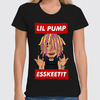 Заказать женскую футболку в Москве. Футболка классическая Lil Pump от geekbox - готовые дизайны и нанесение принтов.