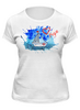 Заказать женскую футболку в Москве. Футболка классическая Люблю море от elenavishenka@yandex.ru - готовые дизайны и нанесение принтов.