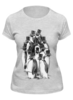 Заказать женскую футболку в Москве. Футболка классическая Джентльмены от printik - готовые дизайны и нанесение принтов.