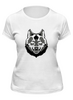 Заказать женскую футболку в Москве. Футболка классическая Grey Wolf от Илья Gonerdot - готовые дизайны и нанесение принтов.