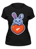 Заказать женскую футболку в Москве. Футболка классическая Кролик и сердце от skynatural - готовые дизайны и нанесение принтов.