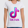 Заказать женскую футболку в Москве. Футболка классическая TIK TOK (Tik Tok video) от vista12761@rambler.ru - готовые дизайны и нанесение принтов.