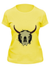 Заказать женскую футболку в Москве. Футболка классическая Skull Bull от denis01001 - готовые дизайны и нанесение принтов.