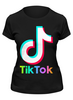 Заказать женскую футболку в Москве. Футболка классическая TIK TOK (Tik Tok video) от vista12761@rambler.ru - готовые дизайны и нанесение принтов.