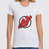 Заказать женскую футболку в Москве. Футболка классическая New Jersey Devils от BURNSHIRTS - готовые дизайны и нанесение принтов.