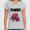 Заказать женскую футболку в Москве. Футболка классическая Zombie Cat от Leichenwagen - готовые дизайны и нанесение принтов.