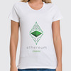 Заказать женскую футболку в Москве. Футболка классическая ethereum classic от Константин Тотьмянин - готовые дизайны и нанесение принтов.