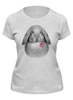 Заказать женскую футболку в Москве. Футболка классическая Кролик с клевером  от Print design  - готовые дизайны и нанесение принтов.