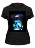 Заказать женскую футболку в Москве. Футболка классическая  Кот космонавт от THE_NISE  - готовые дизайны и нанесение принтов.