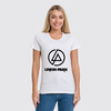 Заказать женскую футболку в Москве. Футболка классическая Linkin Park от walek - готовые дизайны и нанесение принтов.