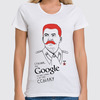 Заказать женскую футболку в Москве. Футболка классическая Сталин от zen4@bk.ru - готовые дизайны и нанесение принтов.