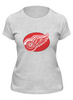 Заказать женскую футболку в Москве. Футболка классическая Detroit Red Wings / NHL USA от KinoArt - готовые дизайны и нанесение принтов.