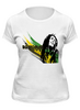 Заказать женскую футболку в Москве. Футболка классическая "Bob Marley" от Fedor - готовые дизайны и нанесение принтов.